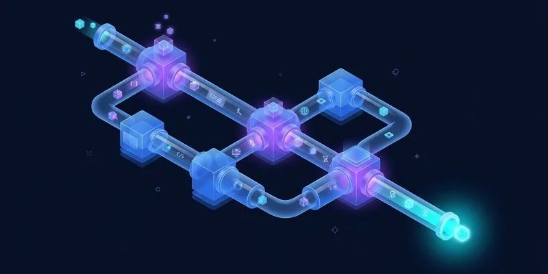 Complete content automation pipeline showing end-to-end workflow from planning through AI generation to publishing