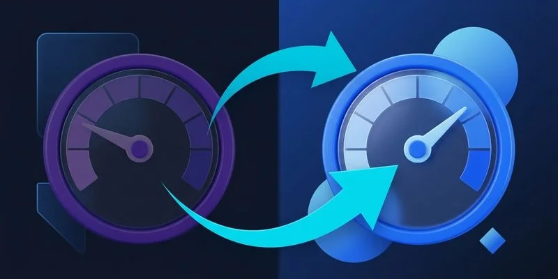 NeuronWriter content score dashboard showing before and after optimization results for AI-generated article