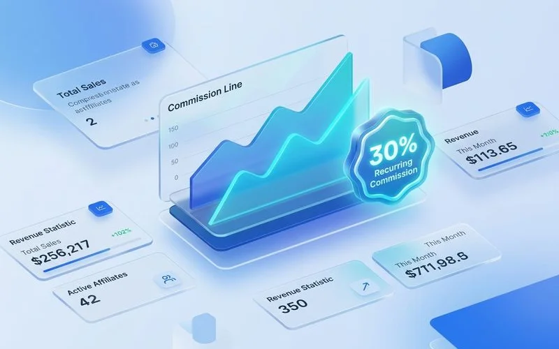 Agility Writer affiliate dashboard with earnings tracking