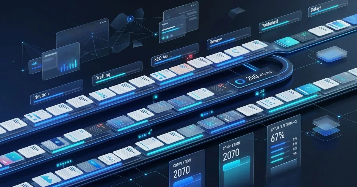 Bulk Article Generation — Agility Writer dashboard screenshot