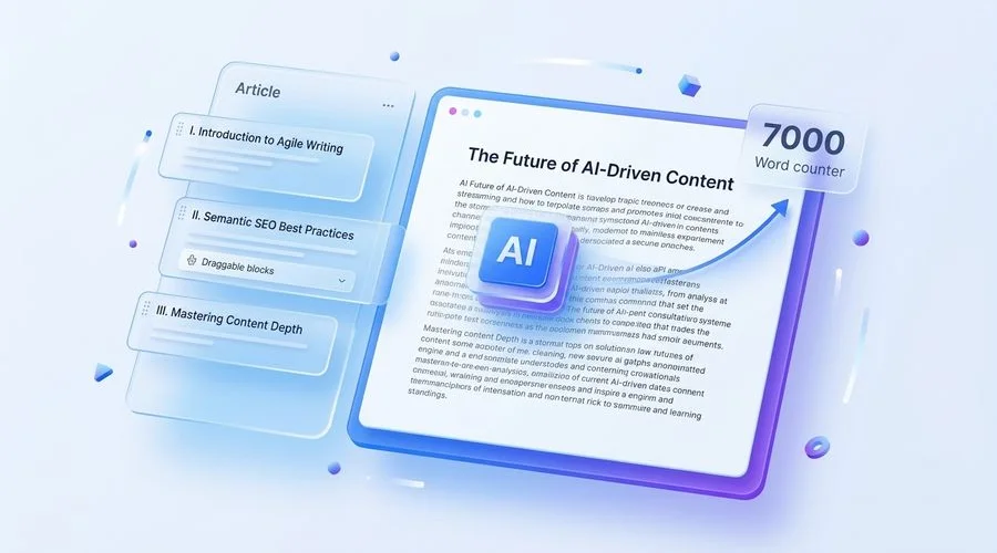 Long-Form AI Writer — Agility Writer dashboard screenshot