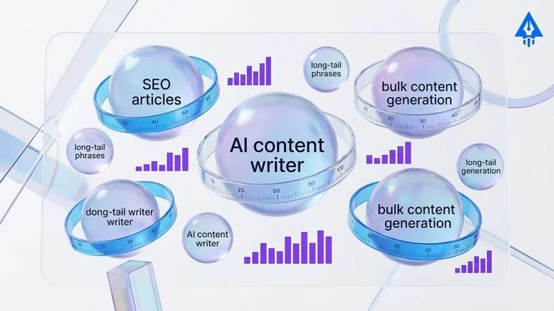Keyword density panel showing primary and secondary keyword usage with optimal range indicators