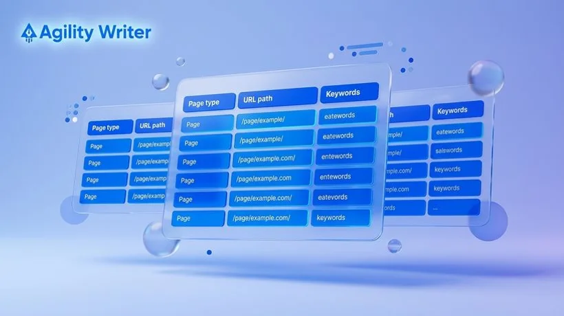 Site Architecture Spreadsheet